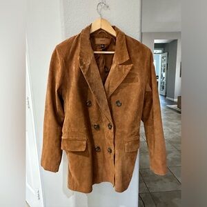 Blank NYC Brown Suede Jacket, large, new!
